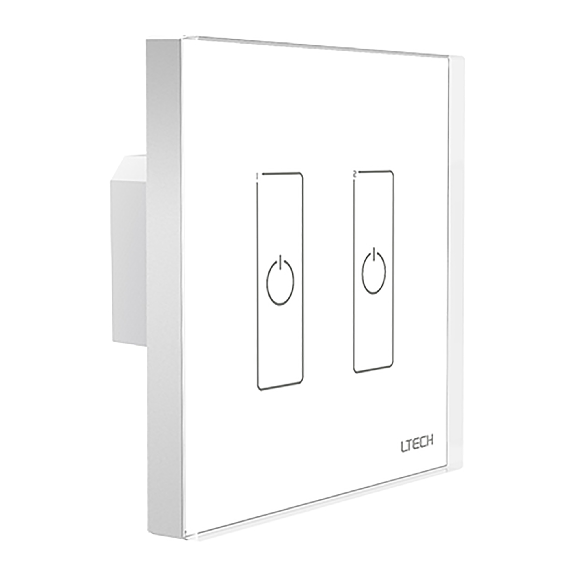 DALI Touch Panel, 2 Chanel control, Scene, Group, Unicast, Broadcast mode. Output signal: DALI, IP20. EDA2  LTECH Touch Panel